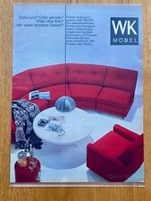 1968 WK Möbel Sofa Sessel 60s retro Vintage Ad Werbung Reklame Patina Papers