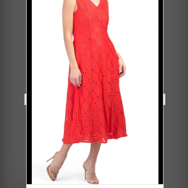 tahari red lace dress TAHARI Red Lace A-line Dress