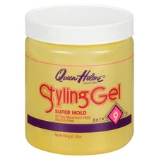 Queen Helene Styling Gel Super Hold Level 9 Yellow Gel, 16 oz