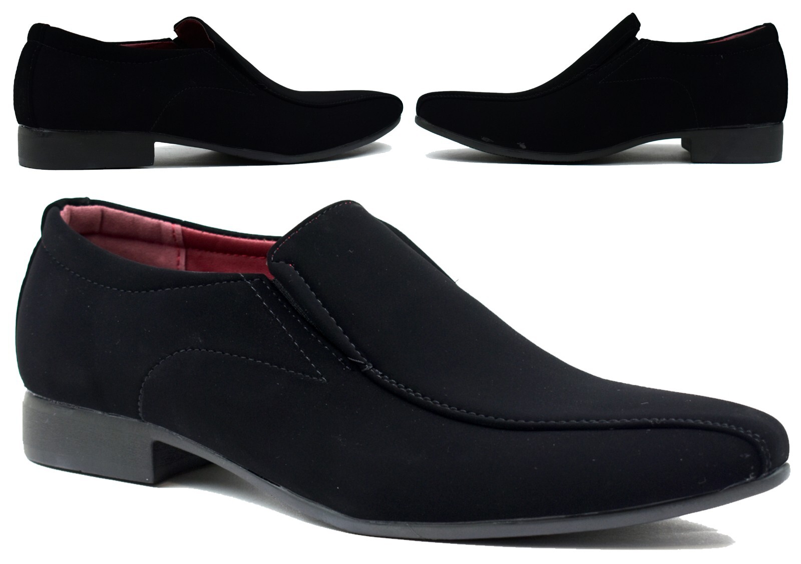 MENS FORMAL SHOES WEDDING PARTY DRESS OFFICE WORK COMFORT SLIP ON UK