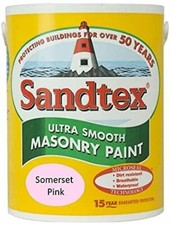 Sandtex   Masonry Paint 5L  Ultra Smooth  Quality Waterproof  All 24 Colours