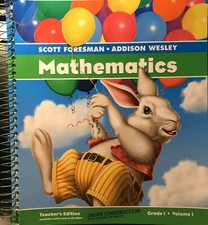 Mathematics Teacher's Edition, Scott Foresman, Addison Wesley, Grade 1, Vol. 1
