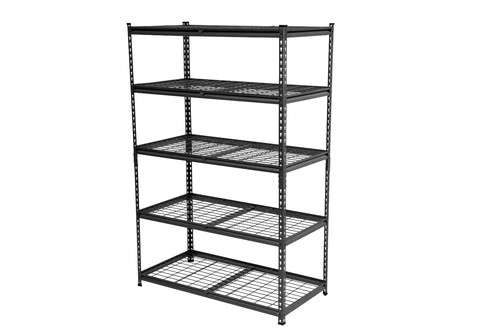 RHINO RACKING, Wire Shelving Unit, Black, Heavy Duty, 1000kg, 183x120x60cm - Picture 7 of 13
