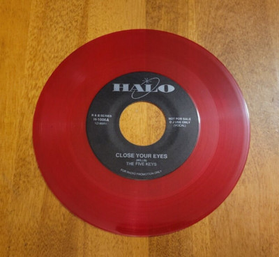 THE FIVE KEYS LARRY DALE Close Your Eyes Vinyl 45 VG+ RARE Rhythm & Blues