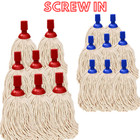 Cotton Floor Mops Heads Set Replacement Kitchen Cleaning Heavy Duty Mop Head 1-5