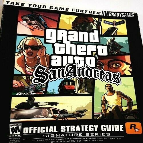 grand theft auto san andreas pc City Guide Book+Map