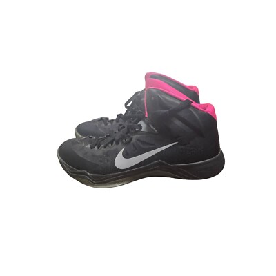 Nike Hyperquickness 599519-007 Basketball Shoes Black/Pink Size 13 US