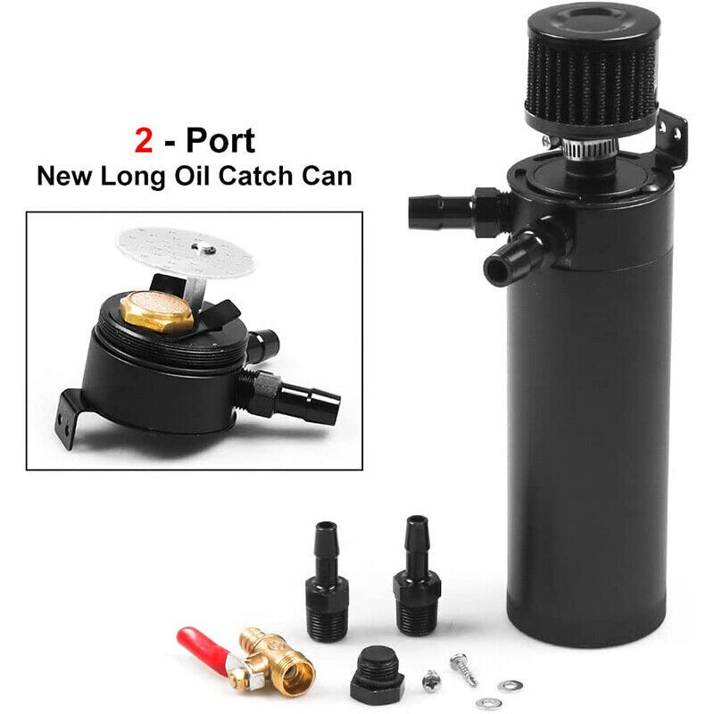 Catch Can Kit Oil Separator Large Baffled Reservoir Tank New