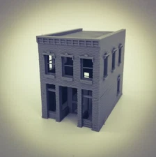 20th Century City Town MICRO SALOON or Office Building - Z Scale 1:220 3D Model