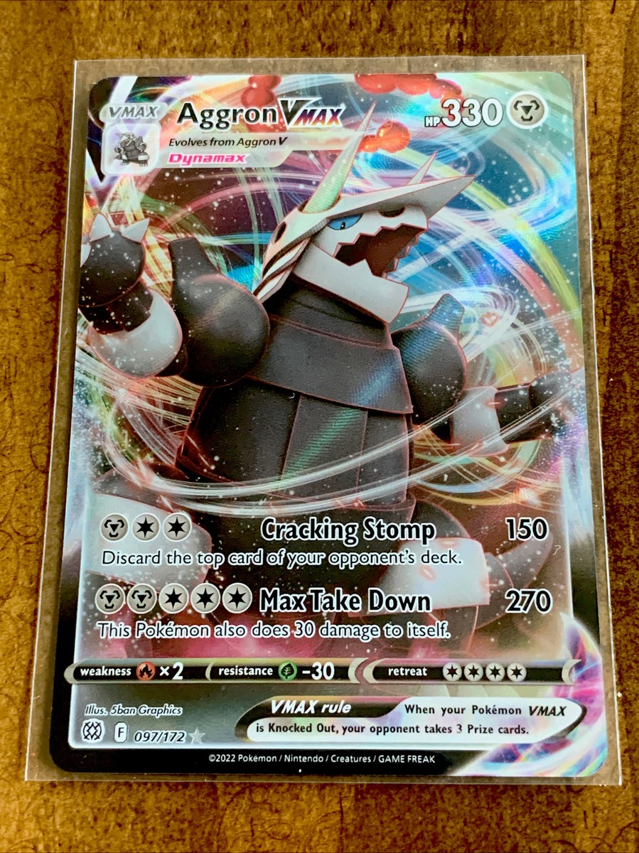 Aggron VMAX 097/172 Brilliant Stars Holo Ultra Rare Pokemon Card BX1 | eBay