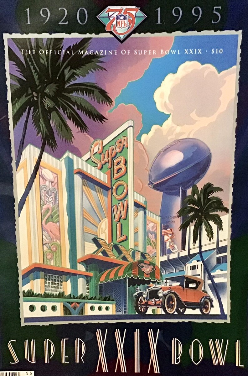 1995 SUPER BOWL XXIX GAME PROGRAM DIAMOND ANNIVERSARY EDITION