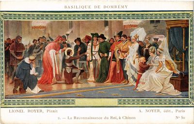 CPA AK Basilique de Doméry L. ROYER La reconnaissance du roi, á Chinon (285609)