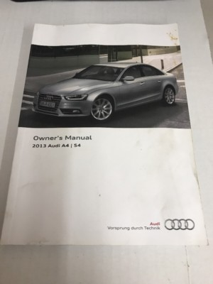 S52 2013 AUDI A4 OWNER'S MANUAL eBay