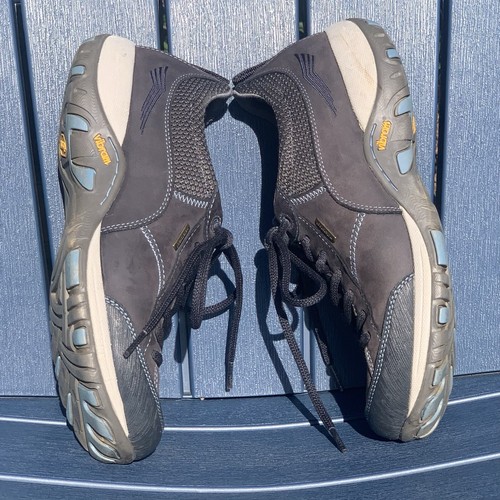 Dansko Shoe Womens 39 Paisley Sneaker 8.5 Gray Leather Comfort Vibram Waterproof - Picture 15 of 16