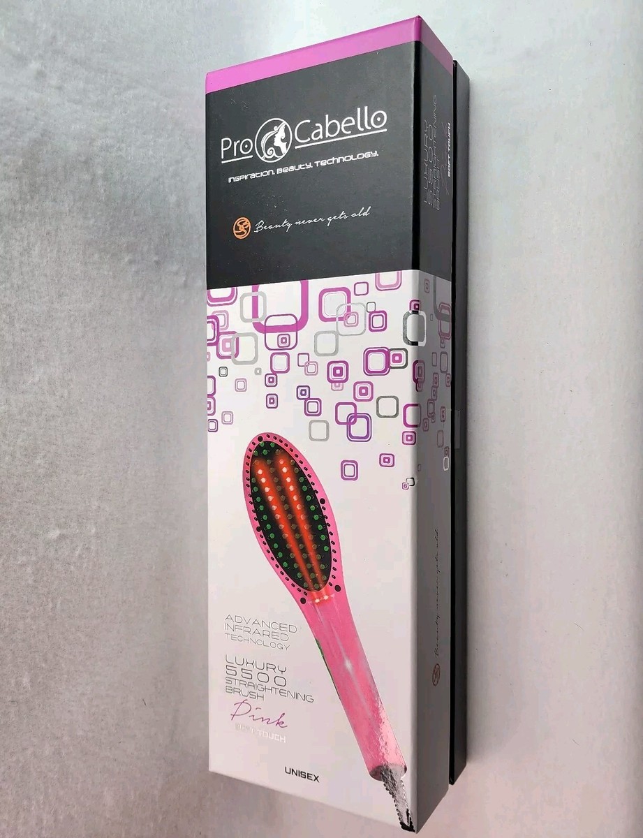 Hair Straightening Brush Infrared Ionic Luxury 5500 Pro Cabello