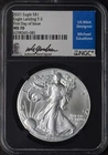 2021 T2 American Silver Eagle NGC MS70 FDOI Gaudioso Signed Retro ✪COINGIANTS✪