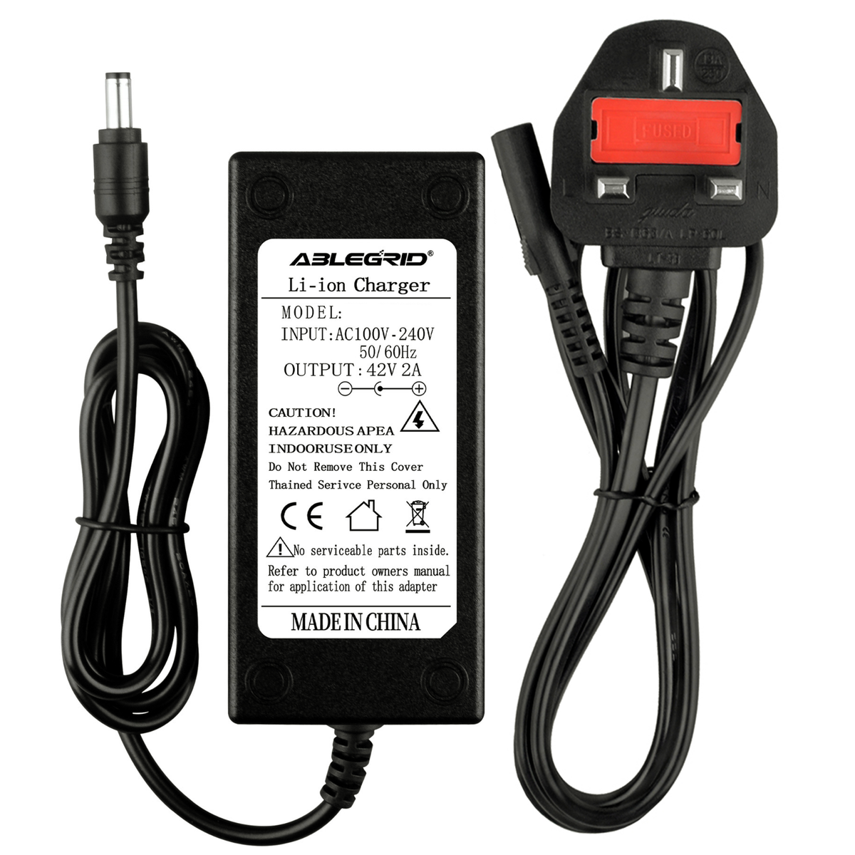 Carica Batteria Monopattino Elettrico Caricabatterie Di Ricambio Per Scooter Elettrico Pieghevole - 36V, Modello Compatibile ZC07856 Adattatore Alimentazione Scooter