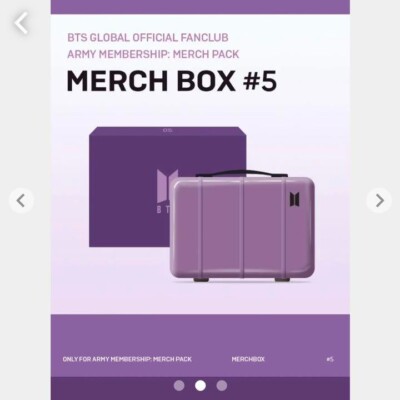 Official】BTS ARMY Membership Pack MERCH BOX #5 Mini Luggage Full