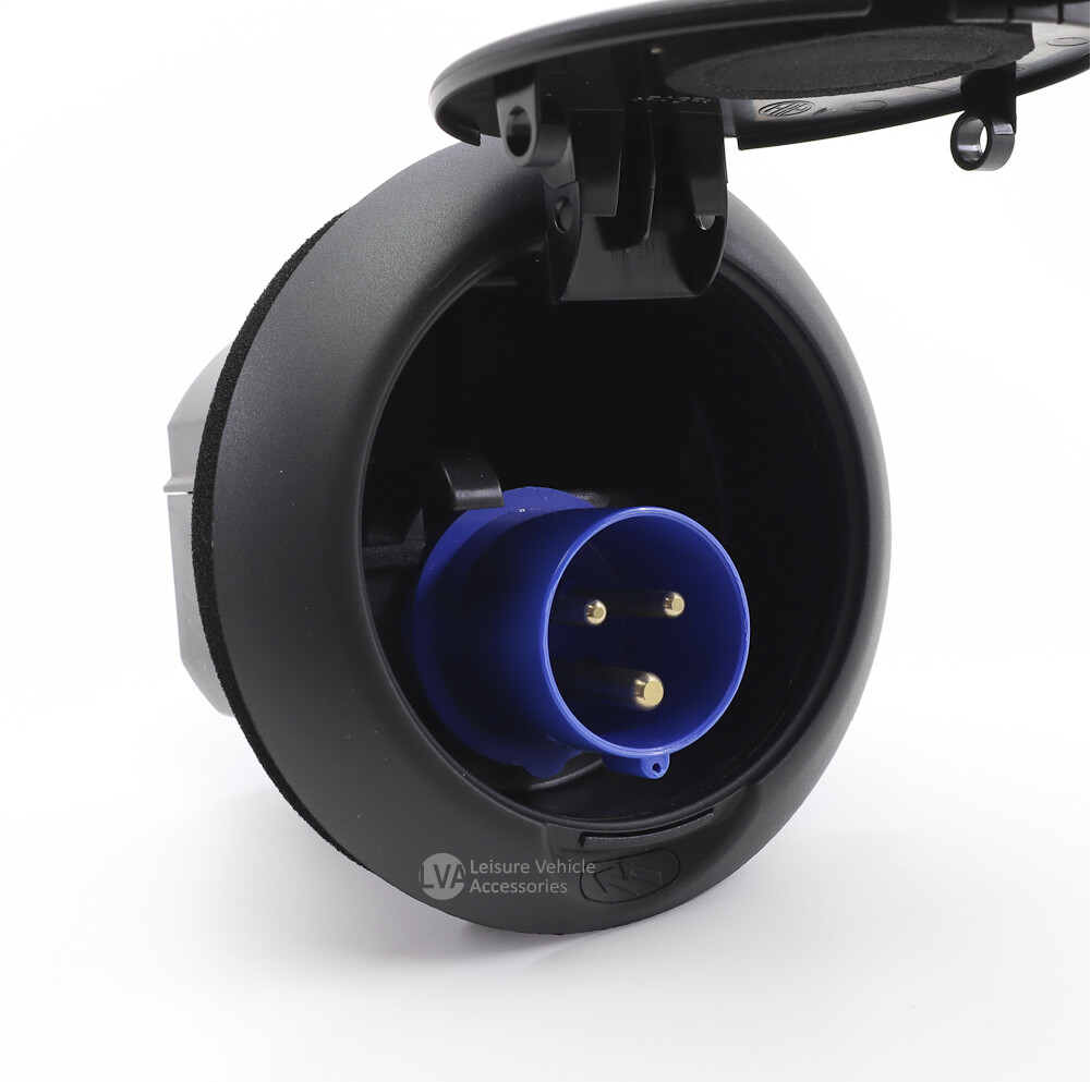 Round 230v 16a Mains Inlet Hook-up 3-pin Motorhome Boat Rollerteam ...