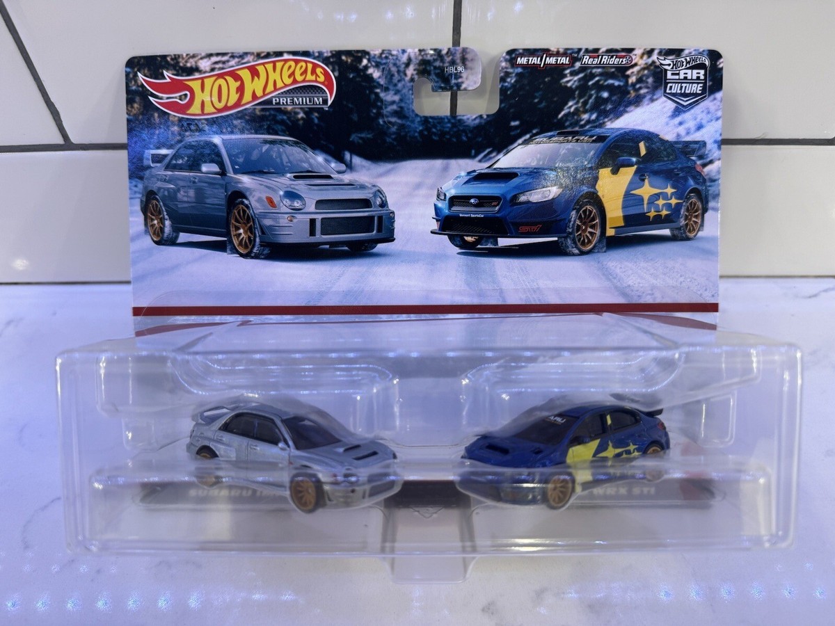Hot Wheels Premium Car Culture 2 Pack Subaru Impreza WRX - '16