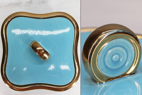 Beautiful Mid-Century Art Deco Style Portuguese Earthenware Box - Picture 6 of 12