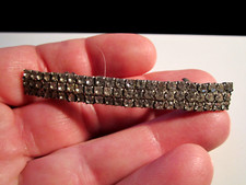 VINTAGE HAIR CLIP PIN WITH CRYSTALS MADE IN FRANCE - BBA-46