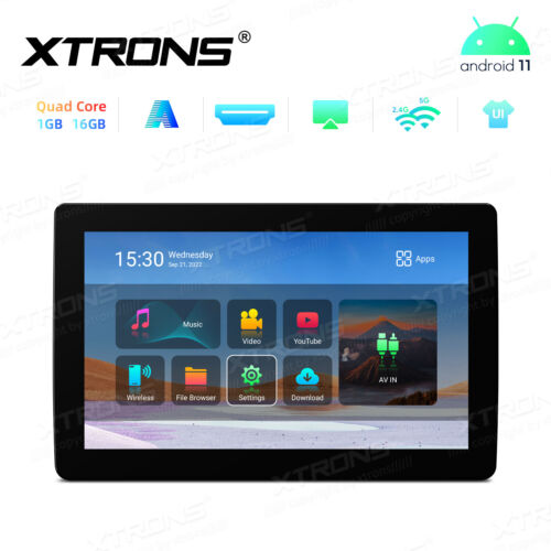 2Pcs 11.6" Android 11 4-Core Touch Screen IPS Car Headrest Monitor Wifi USB FM - Picture 3 of 20