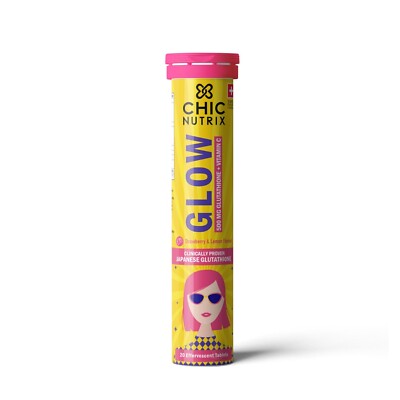 20 Effervescent Tablets| Japanese Glutathione & Vit. C Strawberry-lemon flavor