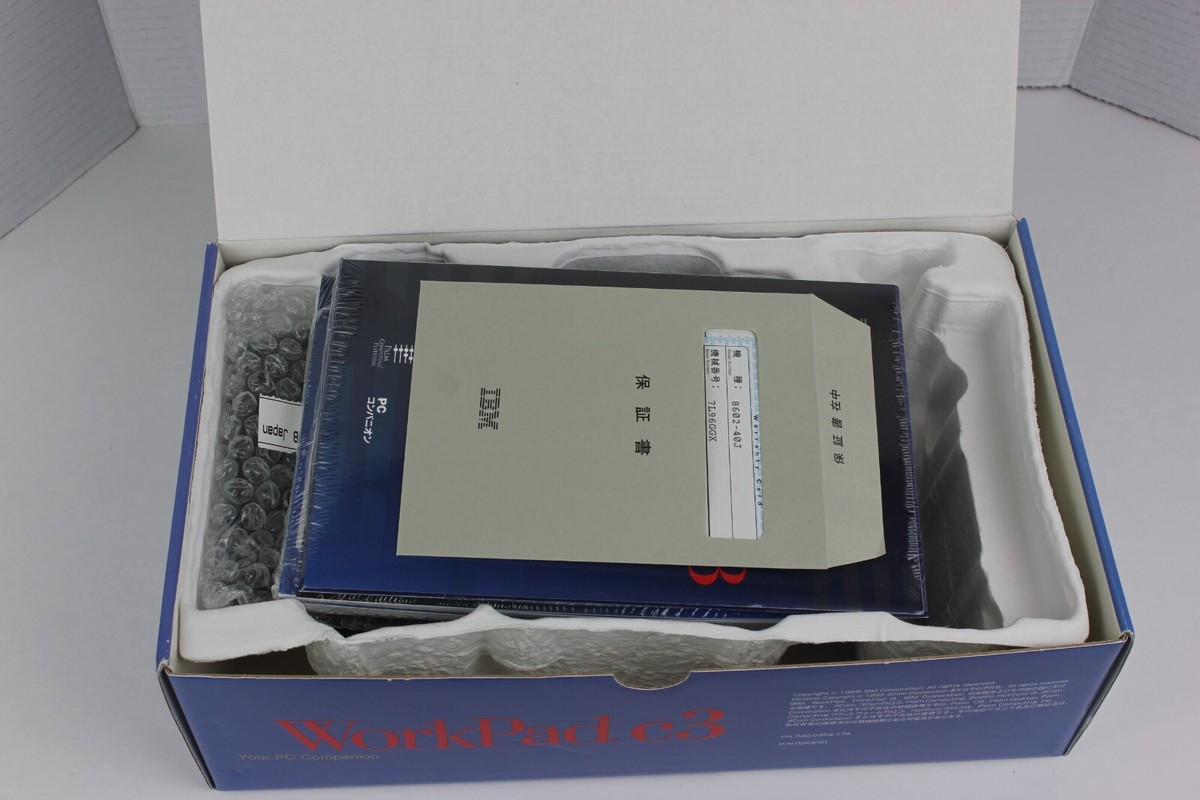 New Factory Sealed IBM WorkPad C3 PDA Model 8602-40J Vintage New Factory Sealed IBM WorkPad C3 PDA Model 8602-40J Vintage