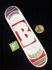 RARE Jeff Lenoce White Gold B Logo Baker Skateboard Deck Pro Model In Shrink