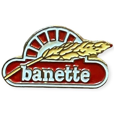Banette Vintage Bakery Bread Boulangerie Pain French Advertising Pin