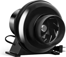 iPower 4" 230 CFM Inline Duct Ventilation Fan Quiet Vent Blower for Hydroponics