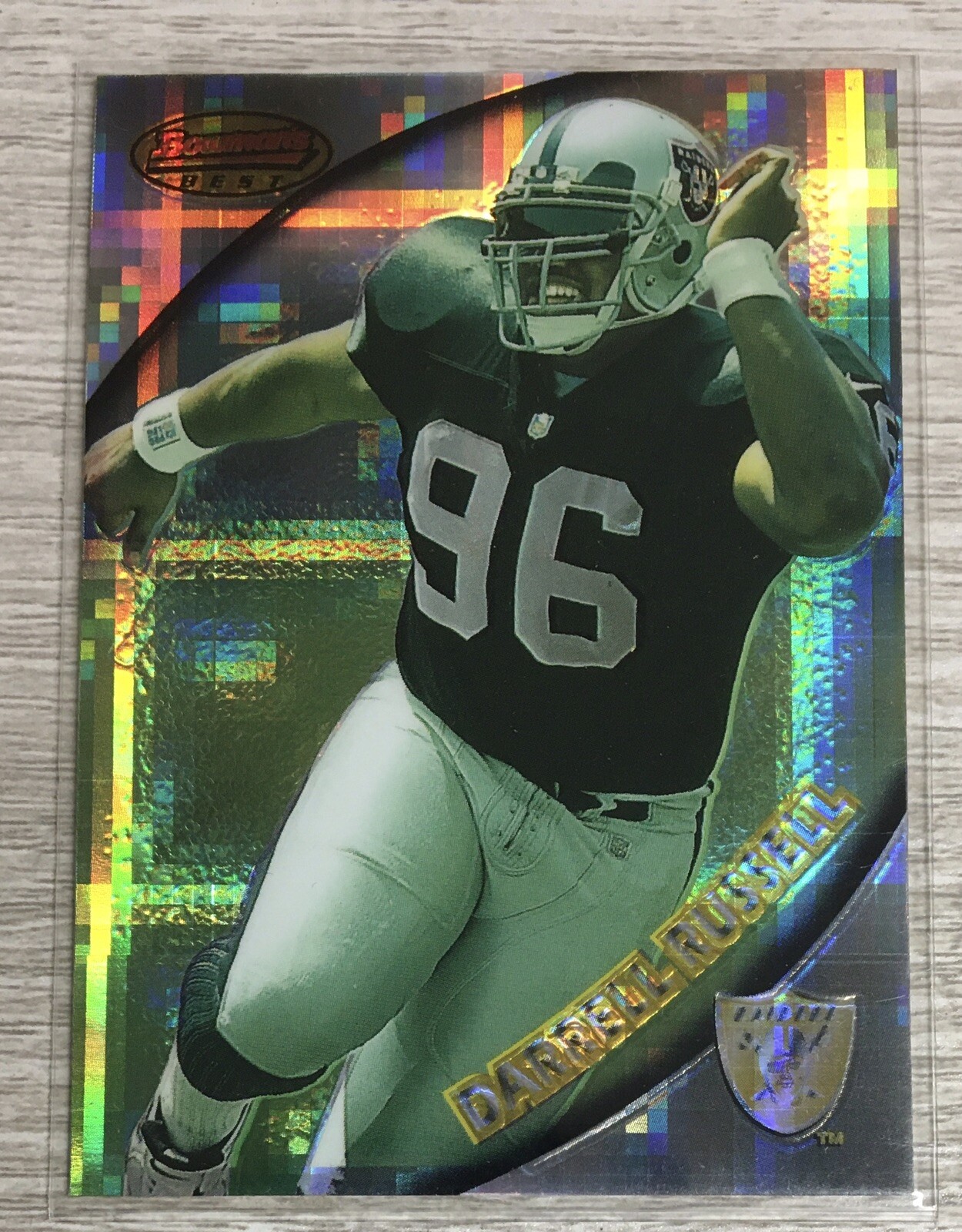 Darrell Russell Stadium Club Bowmans Best Rookie Preview #BBP12 Atomic Refractor