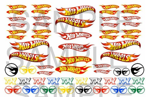 Hot Wheels water-slide decals 1:64, 1:32, 1:24 scale model car | eBay