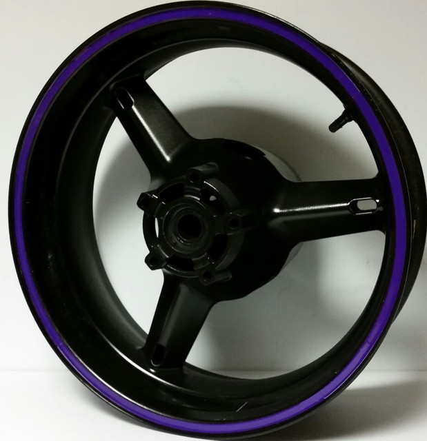 PURPLE 3M REFLECTIVE MOTORCYCLE RIM STRIPES WHEEL DECALS TAPE STICKERS