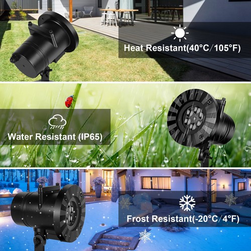 LED Laser Christmas Projector Light Outdoor Party Landscape Lamp with 14 Pattern - Picture 9 of 12