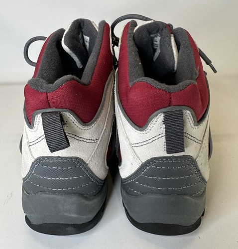 Lands' End 394047 women's gray Red suede lace up ankle boots Sz 10 VEUC - Picture 5 of 12