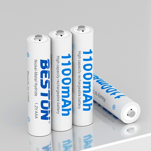 Lote de baterías recargables de celda AAA Ni-MH AAA tamaño 1.2V 1100MAH + caja