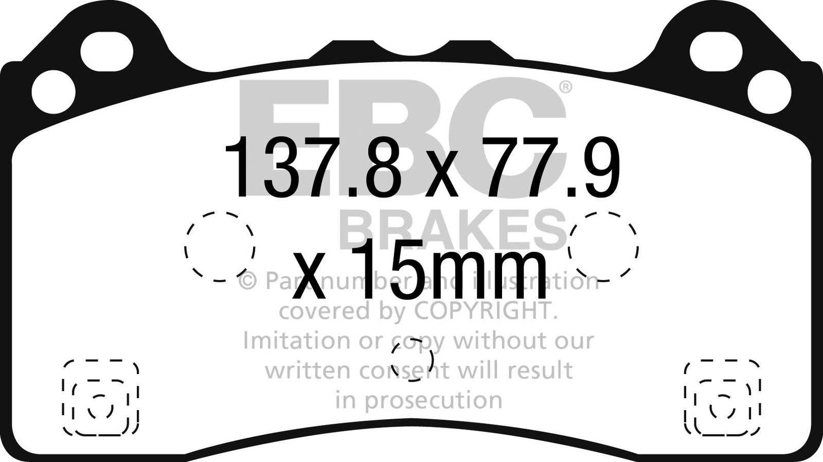 EBC DP82274RPX Track & Race Brake Pad Set
