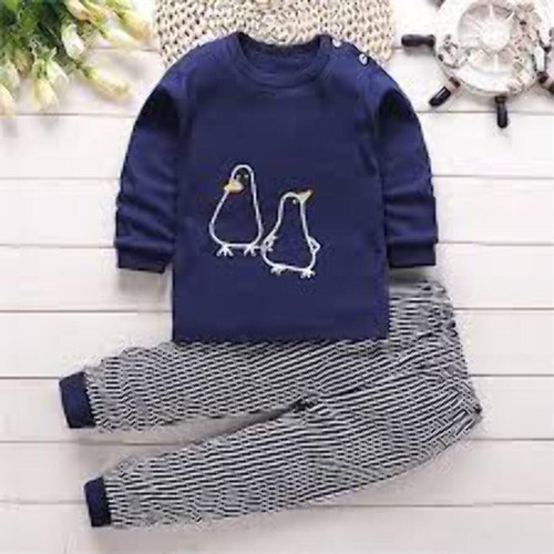 Autumn Sleepwear Pajamas For Girls Boys Long Sleeve Tops+Pants Suits Fashion Hom