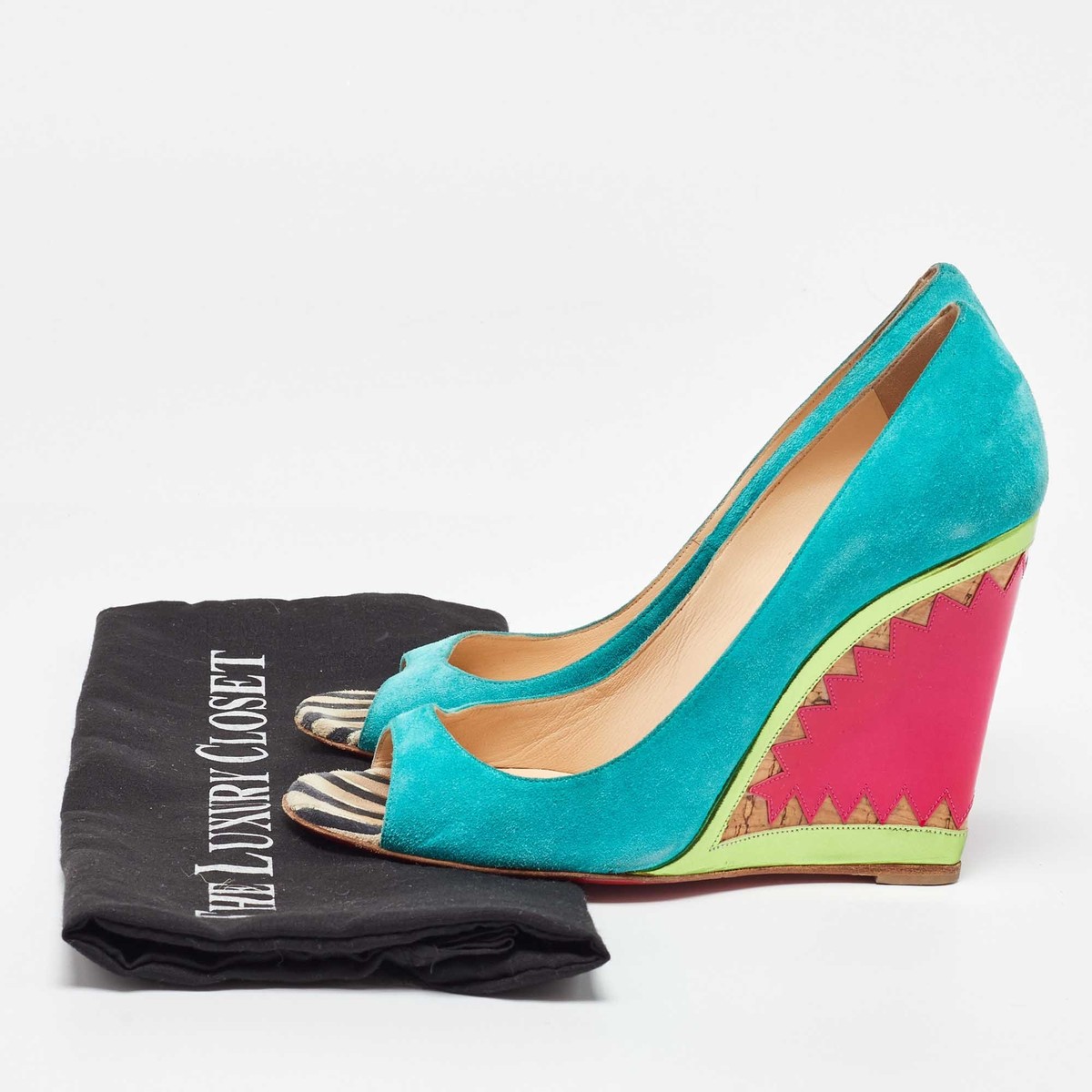 Christian Louboutin Multicolor Suede and Patent Leather Christian Louboutin Multicolor Suede and Patent Leather