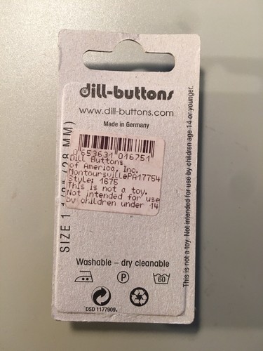 DILL BUTTONS | NOS | Teddy Bear Santa Xmas #1675 1 1/8" 28mm | 1 Pack | crafts - Picture 3 of 4