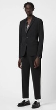AllSaints Axminster Black Blazer Jacket Size 34