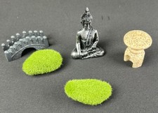 Mini Zen Garden Accessories Miniature Figures Lot Of 5 New