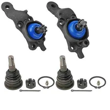 MOOG Front Upper & Mevotech Lower Ball Joints Kit Set For Toyota Tundra Sequoia