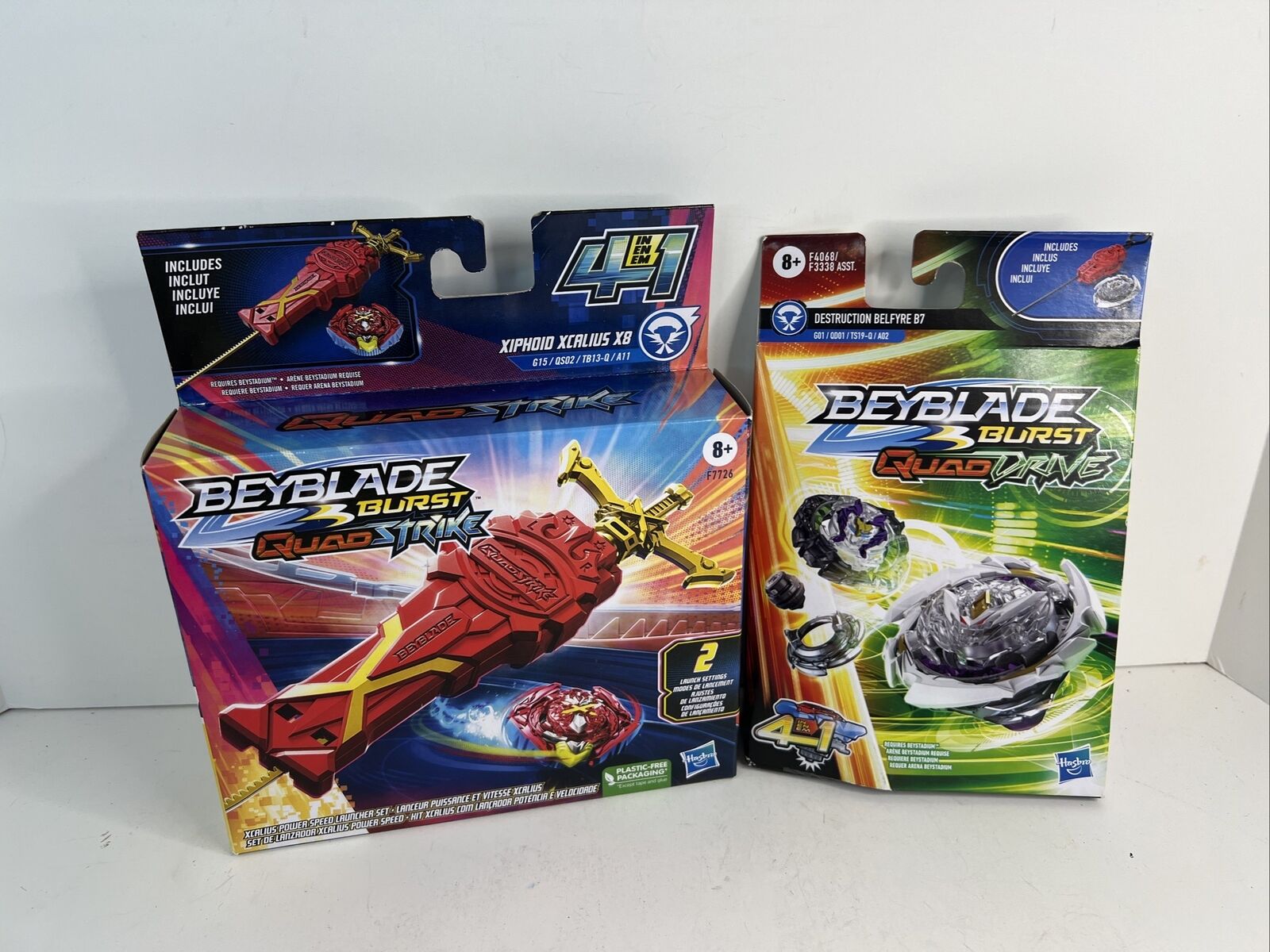 Beyblade Burst QuadStrike Lançador Potência e Velocidade - Xcalius