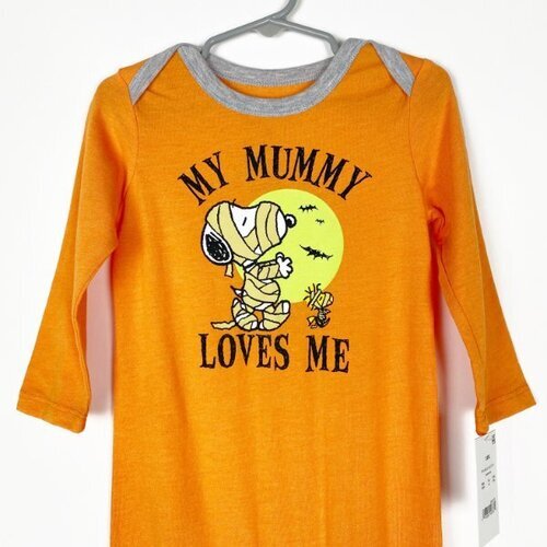 Mameluco Peanuts Snoopy Boys My Mummy Loves Me Talla 18m 18 Meses Nuevo con Etiquetas - Imagen 2 de 4