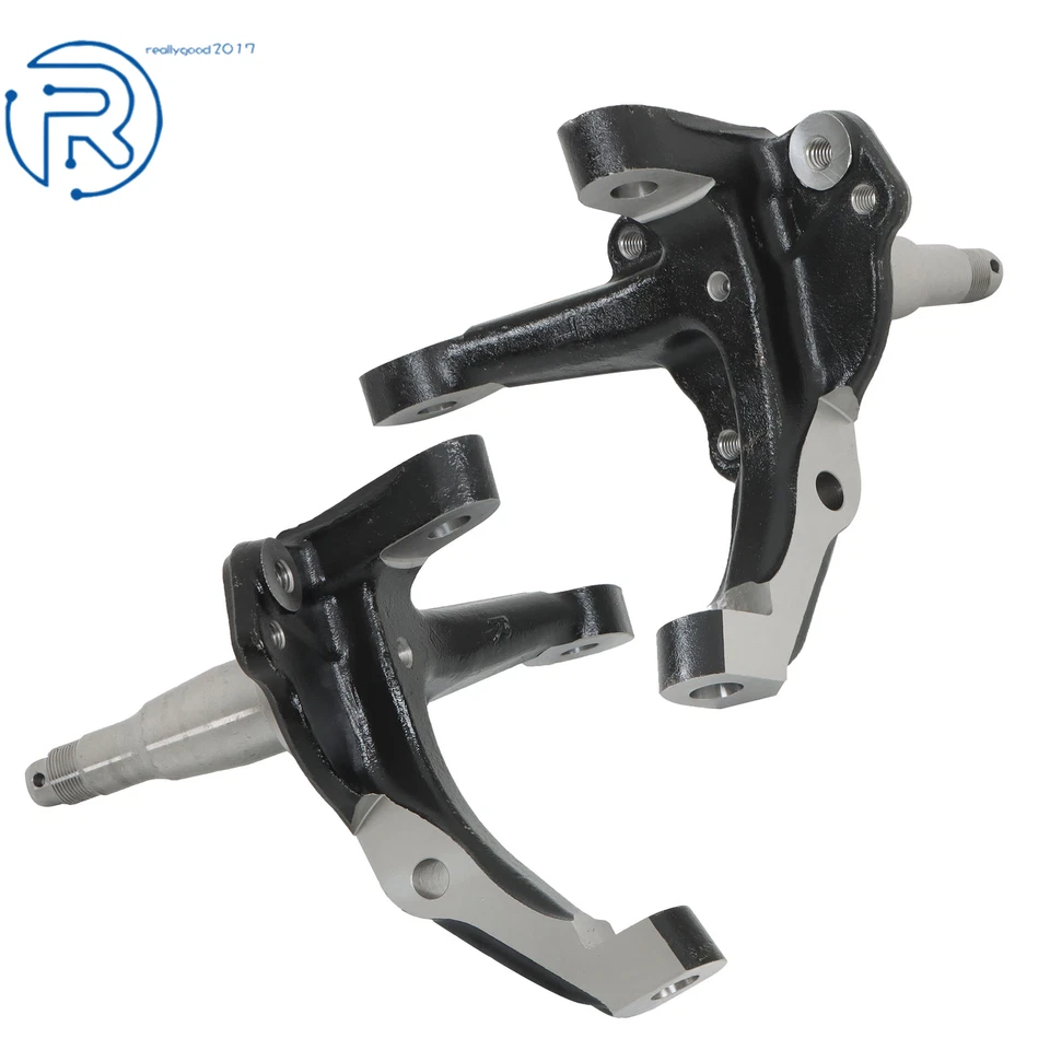 Par de husillos de 1 pieza de acero forjado para Ford Mustang II y Pinto 1973-1980 Foto 2 de 4