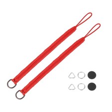 2Pcs Adjustable Wrist Strap Paracord Camera Hand Wrist Straps Lanyard, Red
