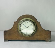 Vintage 1930’s Smiths Car Dash Board Clock In Home Made Wood Casing / Surround